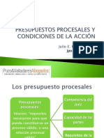 Diapositivas de Presupuestos Procesales