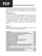 Pós em Drenagem Linfática Corporal