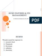 Burn Injuries & Its Management: DR Ibraheem Bashayreh, RN, PHD