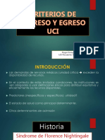 Criterios de Ingreso y Egreso UCI