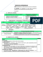 Sesión de Aprendizaje - Ciencia y Tecnología