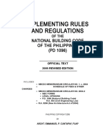Implementing Rules and Regulations: National Building Code of The Philippines (PD 1096)