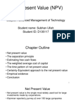 Net Present Value (NPV)