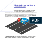 Must Know Road Markings