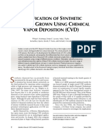 Identification of Synthetic Diamond Grown Using Chemical Vapor Deposition CVD