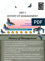 History of Management.