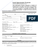 EOP Student Information Form