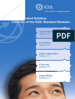 ICDL Standard Syllabus Contents of The ICDL Standard Modules