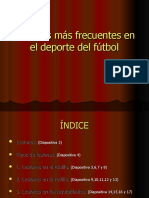 Lesiones Más Frecuentes en El Deporte Del Fútbol