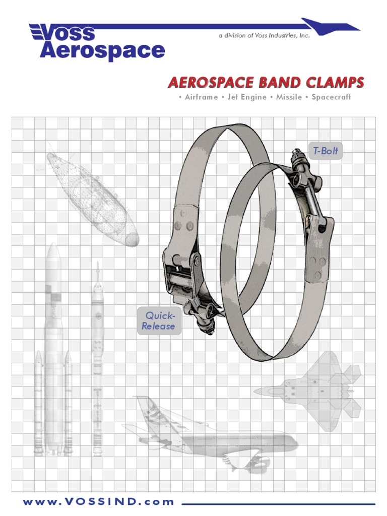 Aerospace Band Clamps PDF Nut (Hardware) Airliner