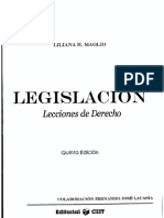 Legislación (Lecciones de Derecho) - 5ta Edición (2016) - Liliana H. Maglio, Fenando José Lacasia