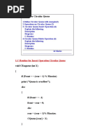 1.C-Routine For Insert Operation Circular Queue