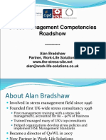 Stress Management Competencies Roadshow: Alan Bradshaw Partner, Work-Life Solutions Alan@work-Life-Solutions - Co.uk