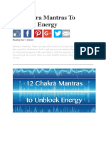 12 Chakra Mantras To Unblock Energy