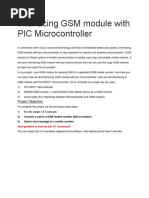 Interfacing GSM Module With PIC Microcontroller