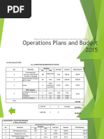 Operations Plans and Budget 2015: Regional Personnel and Human Resource Development Division 7