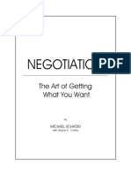 Negotiation Art of Getting What You Want by Michael Schatzki