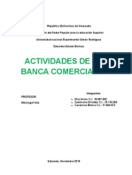 Actividades de La Banca Comercial