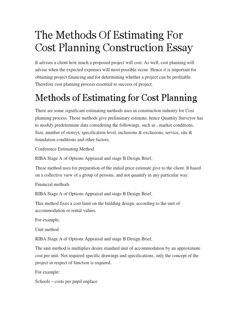 Procurement plan essay image