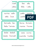 Tarjetas de Pequeños Dictados 1