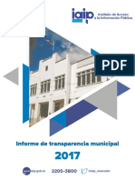 1º. Informe de transparencia municipal del IAIP