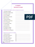 La nιgation intermιdiaire Exercices et corrigι PDF