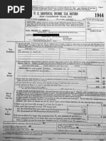 Warren Buffet's 1944 tax return
