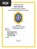 Autoestima y Bullying