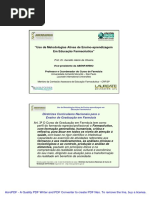 Uso de Metodologias Ativas de Ensino-Aprendizagem