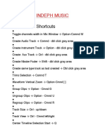 Protools III Shortcuts