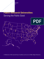 Public Research Universities Serving The Common Good