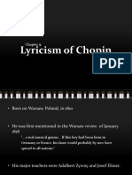Chopin's Lyricism