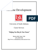Resume Development: University of South Alabama Career Services