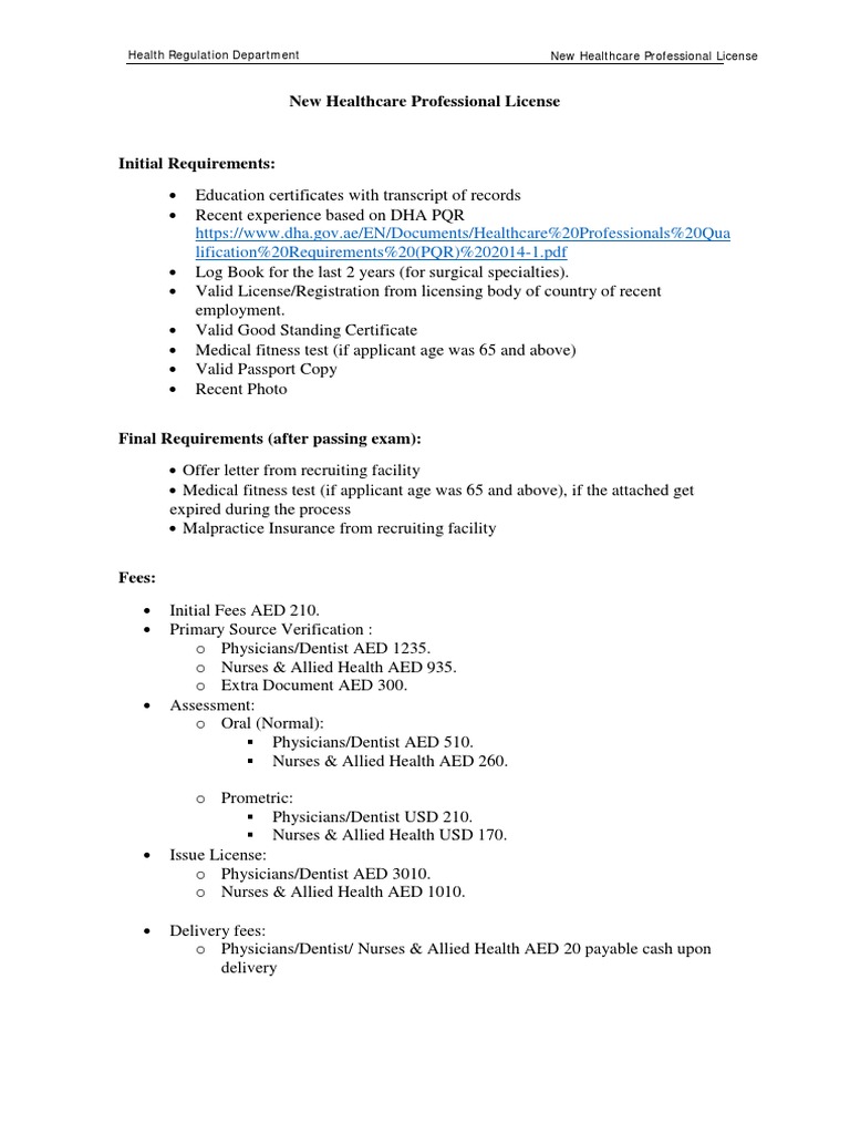 New Healthcare Professional License Health Professional Nursing