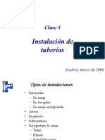 Instalación de Tuberias