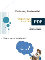 I° Medio - (1) Evolucion y Biodiversidad - Evidencias Evolutivas 2017