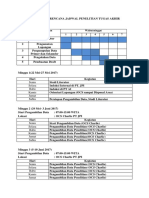 Time Frame Rencana Jadwal Penelitian Tugas Akhir