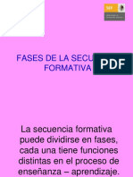 Fases de La Secuencia Formativa