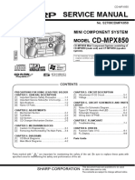 Sharp CD Mpx850