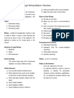 Legal Writing REVIEWER PDF