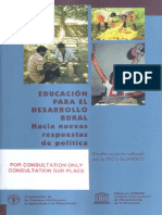 Educación para El Desarrollo Rural