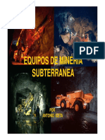 Equipos de Mina Subterranea