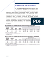 Peso Unitario de Concreto Fresco