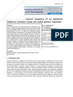 Investigation On Natural Frequency of An Optimized Elliptical Container Using Real-Coded Genetic Algorithm