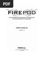 Presonus Firepod Manual