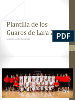 Jorge Hernández Fernández: Plantilla de Los Guaros de Lara 2017