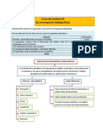 Investigación bibliográfica: organizador visual módulo 03