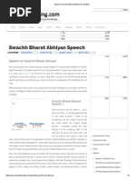 Download Speech on Swachh Bharat Abhiyan for Students by shrikanhaiyya SN352345492 doc pdf