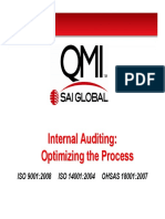 Internal Auditing: Optimizing The Process