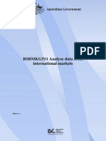BSBMKG511 Analyse Data From International Markets: Release: 1